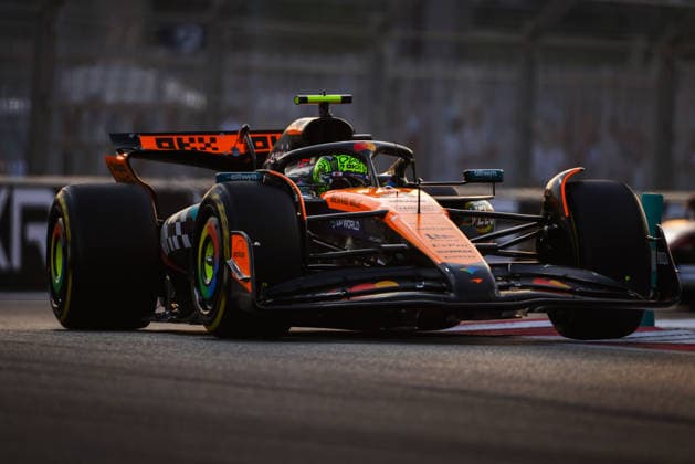 F1 - ABU DHABI GRAND PRIX 2025 04 NORRIS Lando (gbr), McLaren F1 Team MCL39, action during the 2025 Formula 1 Abu Dhabi Grand Prix, 24th round of the 2025 FIA Formula One World Championship, WM, Weltmeisterschaft from December 05 to 07, 2025 on the Yas Marina Circuit, in Abu Dhabi, United Arab Emirates - Abu DhabiUnited Arab Emirates  Copyright: xANTONINxVINCENTx