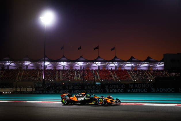 F1 - ABU DHABI GRAND PRIX 2025 04 NORRIS Lando (gbr), McLaren F1 Team MCL39, action during the 2025 Formula 1 Abu Dhabi Grand Prix, 24th round of the 2025 FIA Formula One World Championship, WM, Weltmeisterschaft from December 05 to 07, 2025 on the Yas Marina Circuit, in Abu Dhabi, United Arab Emirates - Abu DhabiUnited Arab Emirates  Copyright: xANTONINxVINCENTx