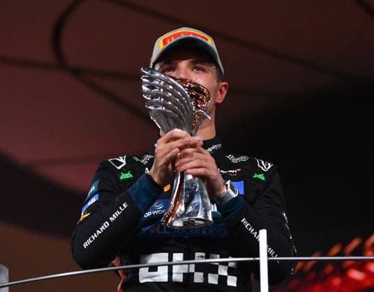 McLaren driver Lando Norris became the world champion 2025 in Yas marina International Circuit during Abu Dhabi Grand Prix in Abu Dhabi, UAE on 7th Dec, 2025  Copyright: xRanjithxKumar IPAxSportx xipa-agency.netx xx IPA_68889180 IPA_Agency_IPA68889180