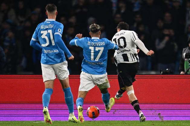 Dc Napoli 07 12 2025 - campionato di calcio serie A Napoli-Juventus foto Domenico Cippitelli Image nella foto: gol Kenan Yildiz 