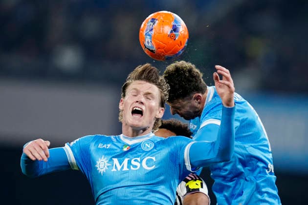 Scott McTominay (SSC Napoli) in action, Serie A, SSC Napoli v Juventus FC, Diego Maradona Stadium, December 7, 2025, Napoli, Italy.