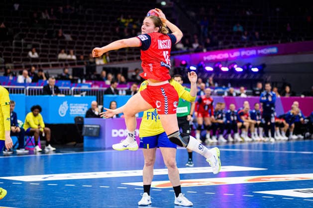 DORTMUND, GERMANY - 7 DECEMBER, 2025: Ingstad Vilde Mortensen - Women s Handball World Championship, WM, Weltmeisterschaft 2025 Norway vs Brazil at Westfallenhalle.  Copyright: xVitaliixKliuievx