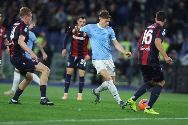CALCIO - Serie A - SS Lazio vs Bologna FC Rome, Italy - December 7, 2025: Toma Basic of Lazio seen in action during the Serie A Enilive 2025-2026 football match between SS Lazio vs Bologna FC 1909 at Olympic Stadium. Rome Italy  Copyright: xIPAxSport ABACAx
