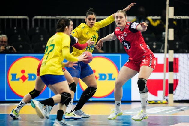 Women s Handball World Championship 2025 Norway Brazil Dortmund, Germany 20251207 Norway s Vilde Mortensen Ingstad during the intermediate round of the Women s Handball World Championship between Norway and Brazil in the SWT Arena Photo Beate Oma Dahle NTB Dortmund Germany EDITORIAL USE ONLY RESTRICTED USE FOR BETTING COMPANIES  Copyright: xBeatexOmaxDahlex xNTBx