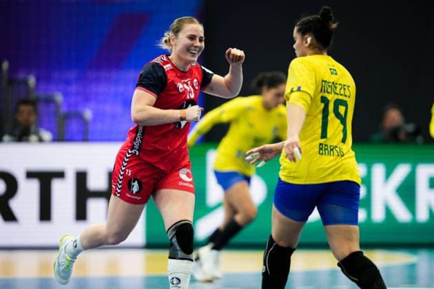 Women s Handball World Championship 2025 Norway Brazil Dortmund, Germany 20251207 Norway s Vilde Mortensen Ingstad during the intermediate round of the Women s Handball World Championship between Norway and Brazil in the SWT Arena Photo Beate Oma Dahle NTB Dortmund Germany EDITORIAL USE ONLY RESTRICTED USE FOR BETTING COMPANIES  Copyright: xBeatexOmaxDahlex xNTBx