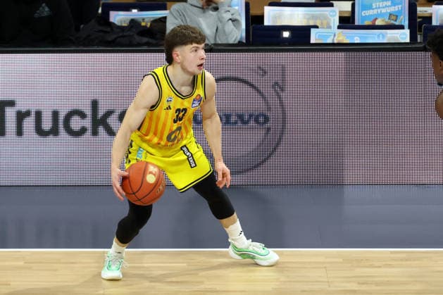 DEU, easyCredit BBL, ALBA vs Frankfurt, 07 12 2025, Max Schmeling Halle, Berlin, DEU, easyCredit BBL, ALBA vs Frankfurt, pictured Bennet Hundt ALBA Berlin 33 nordphotoxGmbHx xEngler nph00076