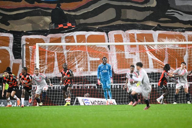 FC Lorient v Olympique Lyonnais - Ligue 1 McDonald s 2025 2026 38 Yvon-Landry MVOGO NGANOMA (fcl) during the Ligue 1 McDonald s match between Lorient and Lyon at Stade du Moustoir on December 7, 2025 in Lorient, France. Lorient France  Copyright: xFEPx 776348222