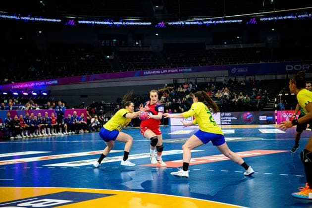 DORTMUND, GERMANY - 7 DECEMBER, 2025: Deila Live Rushfeldt - Women s Handball World Championship, WM, Weltmeisterschaft 2025 Norway vs Brazil at Westfallenhalle.  Copyright: xVitaliixKliuievx