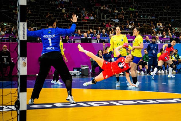 DORTMUND, GERMANY - 7 DECEMBER, 2025: - Women s Handball World Championship, WM, Weltmeisterschaft 2025 Norway vs Brazil at Westfallenhalle.  Copyright: xVitaliixKliuievx