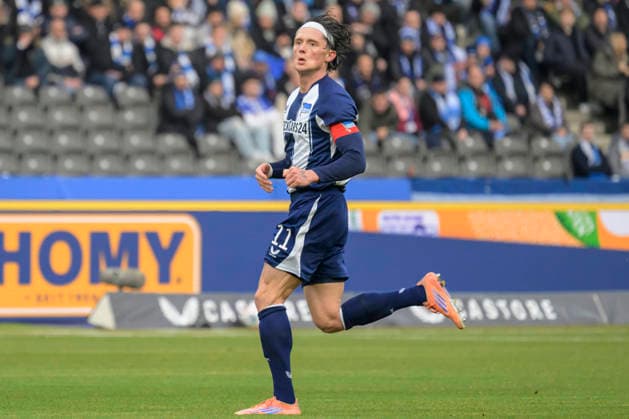 GER, Berlin, soccer, Hertha BSC vs 1 FC Magdeburg, DFB, 2nd Bundesliga, 2025 2026 season, f l t r Fabian Reese Hertha BSC , DFB DFL REGULATIONS PROHIBIT ANY USE OF PHOTOGRAPHS AS IMAGE SEQUENCES AND OR QUASI VIDEO, December 7, 2025, Copyright: HMBxMedia UwexKoch
