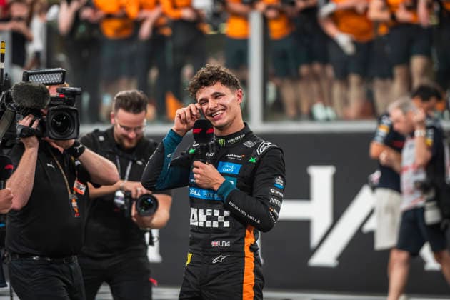 Formula 1 Etihad Airways Abu Dhabi Grand Prix 2025 Loïs Gelbart Carrasco OVERTAKE MAXPPP - Abu Dhabi 07 12 2025 04 NORRIS Lando (gbr), McLaren F1 Team, portrait at the Formula 1 Etihad Airways Abu Dhabi Grand Prix 2025, the 24th round of the 2025 FIA Formula 1 World Championship, WM, Weltmeisterschaft at Yas Marina Circuit in Abu Dhabi, United Arab Emirates, from 4 to 7 December 2025 Abu Dhabi Yas Marina Circuit United Arab Emirates  Copyright: xOVERTAKE MAXPPPxLoïsxGelbartxCarrascox OVT202512081742 OVT202512081742
