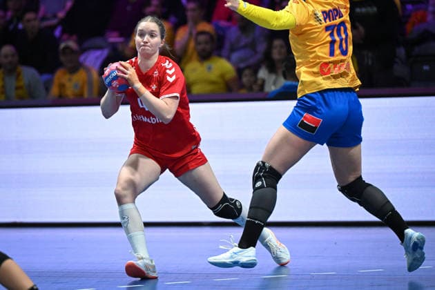 Netherlands, Handball, Womens World Championship 2025, Switzerland vs. Romania, 07 12 2025, Ahoy Arena, Rotterdam, Netherlands, Laurentina Wolff Switzerland, 4 Copyright: xMarkusxVerwimpx