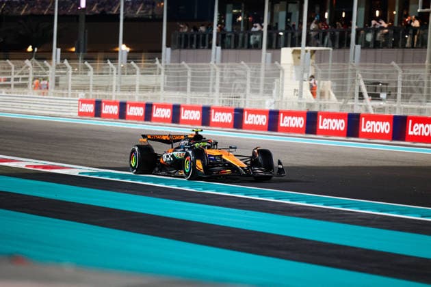 MOTORI - Formula 1 - Abu Dhabi Grand Prix 2025 Lando Norris (GBR) - McLaren Formula 1 Team - McLaren MCL39 - Mercedes during the Race of Sunday of the Formula 1 Etihad Airways Abu Dhabi Grand Prix 2025 atYas Marina Circuit in Abu Dhabi, United Arab Emirates, ahead of Round 24 of 24, Season Finale and driver championship decider of the 2025 FIA Formula One World Championship, WM, Weltmeisterschaft (December 4-7, 2025). Abu Dhabi United Arab Emirates  Copyright: xIPAxSport ABACAx