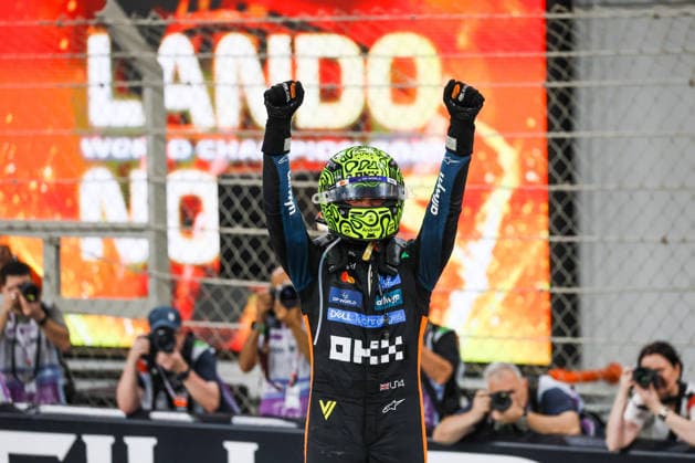 December 7, 2025, Abu Dhabi, United Arab Emirates: World Drivers Champion and Third placed Lando Norris of McLaren is seen after Formula 1 Abu Dhabi Grand Prix at Yas Marina Circuit on December 7th, 2025 in Abu Dhabi, United Arab Emirates. Abu Dhabi United Arab Emirates - ZUMAz156 20251207_zip_z156_034 Copyright: xBeataxZawrzelx Abu Dhabi United Arab Emirates - ZUMA0842 20251207_zip_z156_034 Copyright: xIMAGO BeataxZawrzelx