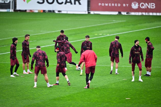 Training session of Galatasaray in Istanbul ahead of UEFA Champions League match ISTANBUL, TURKIYE - DECEMBER 08: Players attend a training session of Galatasaray in Kemerburgaz Metin Oktay Facilities, Istanbul on December 08, 2025, ahead of UEFA Champions League football match against Monaco. Cem Tekkesinoglu Anadolu Istanbul Turkey. Editorial use only. Please get in touch for any other usage.  Copyright: x2025xAnadoluxCemxTekkesinoglux