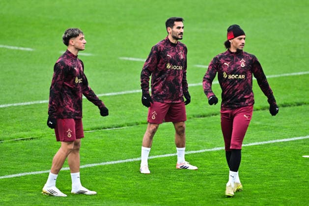 Training session of Galatasaray in Istanbul ahead of UEFA Champions League match ISTANBUL, TURKIYE - DECEMBER 08: Leroy Sane (R) and Ilkay Gundogan (C) attend a training session of Galatasaray in Kemerburgaz Metin Oktay Facilities, Istanbul on December 08, 2025, ahead of UEFA Champions League football match against Monaco. Cem Tekkesinoglu Anadolu Istanbul Turkey. Editorial use only. Please get in touch for any other usage.  Copyright: x2025xAnadoluxCemxTekkesinoglux