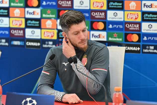 Ahead of Monaco v Galatasaray - UEFA Champions League CAP-D’AIL, FRANCE - DECEMBER 08: Sebastien Pocognoli, head coach of Monaco, attends a press conference, PK, Pressekonferenz ahead of the UEFA Champions League group stage week 6 match between Monaco and Galatasaray at the AS Monaco FC Training Center in Cap-d Ail, France on December 08, 2025. Mustafa Yalcin Anadolu Cap-d Ail France. Editorial use only. Please get in touch for any other usage.  Copyright: x2025xAnadoluxMustafaxYalcinx