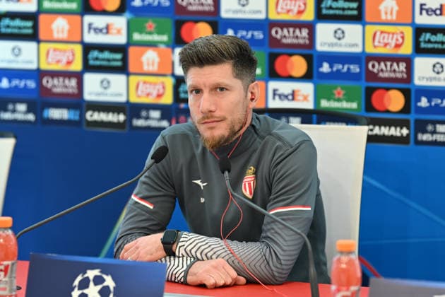 Ahead of Monaco v Galatasaray - UEFA Champions League CAP-D’AIL, FRANCE - DECEMBER 08: Sebastien Pocognoli, head coach of Monaco, speaks during a press conference, PK, Pressekonferenz ahead of the UEFA Champions League group stage week 6 match between Monaco and Galatasaray at the AS Monaco FC Training Center in Cap-d Ail, France on December 08, 2025. Mustafa Yalcin Anadolu Cap-d Ail France. Editorial use only. Please get in touch for any other usage.  Copyright: x2025xAnadoluxMustafaxYalcinx