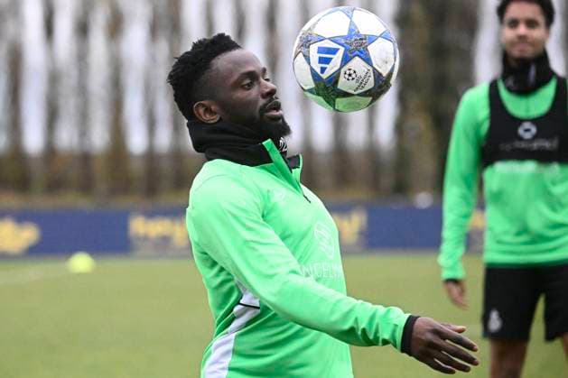 Royale Union Saint-Gilloise v Marseille - UEFA Champions League Media Activities 08 12 2025 ZAVENTEM, BELGIUM - DECEMBER 08 : Niang Ousseynou midfielder of Union Saint-Gilloise pictured during a training session ahead of the UEFA Champions League 2025 26 League Phase MD6 match between Royale Union Saint-Gilloise and Marseille on December 8, 2025 in Zaventem, Belgium, 08 12 2025 Zaventem Belgium  Copyright: xPeterxDexVoechtx
