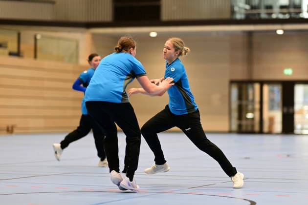 Handball I Women I Season 2025 2026 I 1 HBF I Buxtehuder SV I Coach introduction I 08 12 2025 Introduction of the new coach at Buxtehuder SV, Team Buxtehude Head Coach Nicolaj Andersson, Nicolaj Bredekjaer Andersson, Name Andersson, Nicolaj Bredekjaer, Age 37, Nationality Denmark, Dane Here you can see Linn Lück against Johanna Andresen Buxtehude Halle Nord Niedersachsen Germany Copyright: xLobeca FelixxSchlikisx