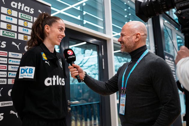Handball, Womens World Championship, Germany Press conference Goalkeeper Sarah Wachter Germany Dortmund North Rhine-Westphalia Germany