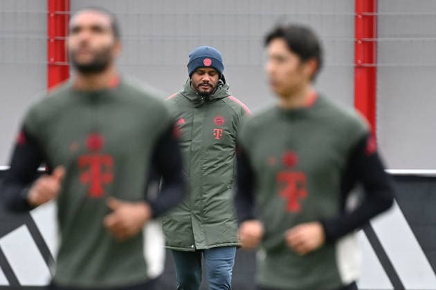 Coach Vincent KOMPANY Bayern Muenchen , Final training on 08 12 2025 Football Champions League,Season 2025 26, League phase FC Bayern Muenchen Sporting CP on 09 12 2025