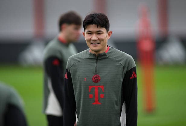 Football, Men, Champions League, Season 2025 2026, FC Bayern Munich, Final training Min jae Kim FC Bayern Munich standing, Head, Upper body