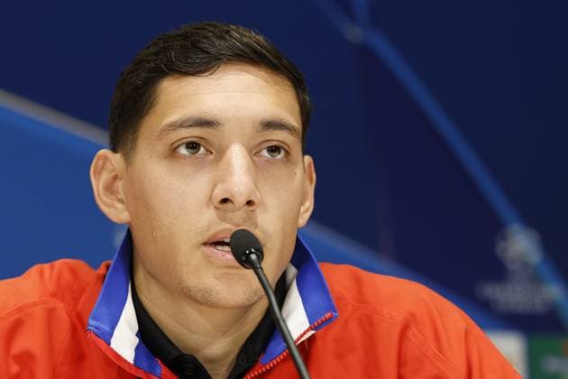EINDHOVEN - Nahuel Molina of Club Atletico de Madrid during a press conference, PK, Pressekonferenz before the UEFA Champions League match between PSV Eindhoven and AtlÃ tico Madrid at the Phillips Stadium on December 8, 2025, in Eindhoven, Netherlands. ANP MAURICE VAN STEEN xVIxANPxSportx xxANPxIVx 544307099 originalFilename: 544307099.jpg