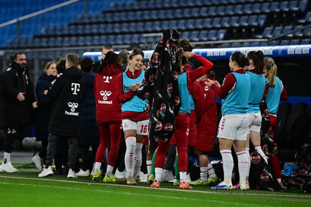 Soccer I Women I Season 2025 2026 I Bundesliga I 12 Matchday I Hamburger SV 1 FC Köln I 08 12 2025 Cheers, excitement, enthusiasm, euphoria, joy, happiness, cheerfulness at 1 FC Köln Women Hamburg Volkspark, Volksparkstadion, stadium, Volkspark Stadion Hamburg Germany Copyright: xLobeca FelixxSchlikisx