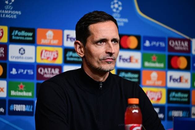 Press conference with Dino Toppmoeller and Mario Goetze, FC Barcelona vs Eintracht Frankfurt, Champions League, Group Stage, Matchday 6, 08 12 2025 Barcelona Catalonia Spain Copyright: xkolbert-press MarcxNiemeyerx