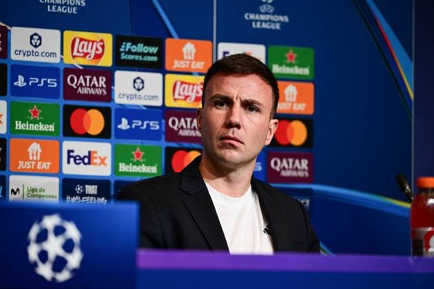 Press conference with Dino Toppmoeller and Mario Goetze, FC Barcelona vs Eintracht Frankfurt, Champions League, Group Stage, Matchday 6, 08 12 2025 Barcelona Catalonia Spain Copyright: xkolbert-press MarcxNiemeyerx