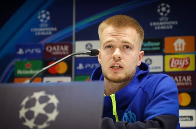 Football, CL, Olympique Marseille, Press conference