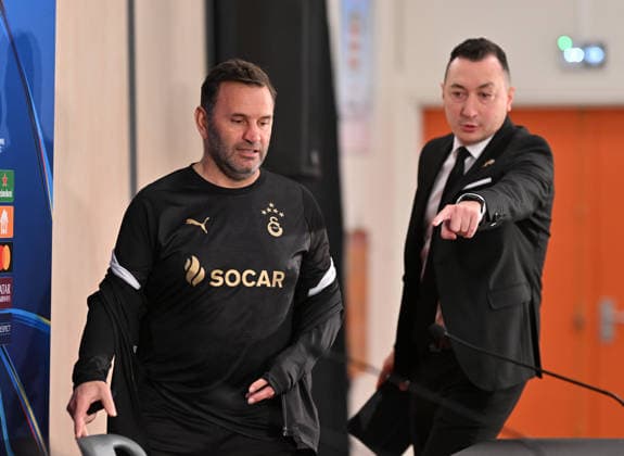 Ahead of Monaco v Galatasaray - UEFA Champions League MONACO, MONACO - DECEMBER 08: Okan Buruk, head coach of Galatasaray, attends a press conference, PK, Pressekonferenz ahead of the UEFA Champions League group stage week 6 match between Monaco and Galatasaray at Stade Louis II in Monaco, Monaco on December 08, 2025. Mustafa Yalcin Anadolu Monaco Monaco. Editorial use only. Please get in touch for any other usage.  Copyright: x2025xAnadoluxMustafaxYalcinx