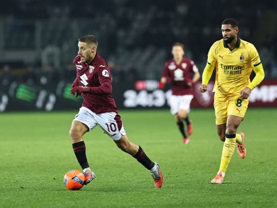 Torino FC v AC Milan - Serie A Nikola Vlasic participates in the Serie A 2025-2026 match between Torino and Milan in Torino, on December 8, 2025. Torino Italy  Copyright: xLorisxRosellix originalFilename:roselli-torinovm251208_npCrr.jpg