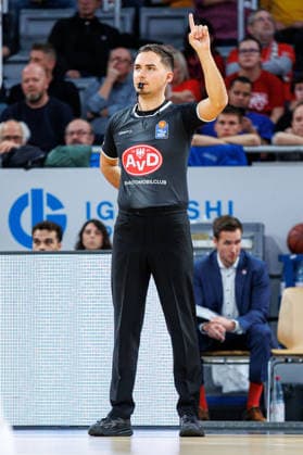 Nermin Hodzic referee , single picture, single photo, portrait, portraet, BMA365 Bamberg Baskets vs Rostock Seawolves, Basketball, easyCredit BBL, Matchday 9, 08 12 2025 BMA365 Bamberg Baskets vs Rostock Seawolves, Basketball, easyCredit BBL, Matchday 9, 08 12 2025 Bamberg Copyright: xEibner-Pressefoto G.xSantemizx EP_EER