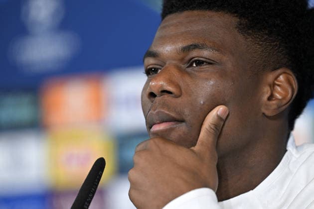 Ahead of Real Madrid v Manchester City - UEFA Champions League MADRID, SPAIN - DECEMBER 9: Aurelien Tchouameni of Real Madrid gives a press conference, PK, Pressekonferenz with the attendance of head coach Xabi Alonso (not seen) ahead of UEFA Champions League week 6 football match against Manchester City at Valdebebas training grounds in Madrid, Spain on December 9, 2025. Burak Akbulut Anadolu Madrid Spain. Editorial use only. Please get in touch for any other usage.  Copyright: x2025xAnadoluxBurakxAkbulutx