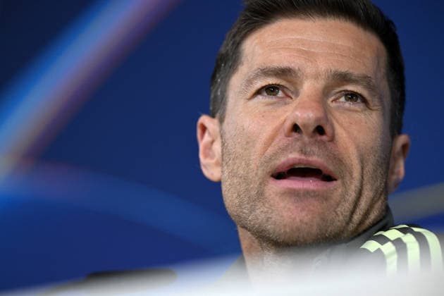 Ahead of Real Madrid v Manchester City - UEFA Champions League MADRID, SPAIN - DECEMBER 9: Head coach Xabi Alonso of Real Madrid gives a press conference, PK, Pressekonferenz with the attendance of his player Aurelien Tchouameni (not seen) ahead of UEFA Champions League week 6 football match against Manchester City at Valdebebas training grounds in Madrid, Spain on December 9, 2025. Burak Akbulut Anadolu Madrid Spain. Editorial use only. Please get in touch for any other usage.  Copyright: x2025xAnadoluxBurakxAkbulutx