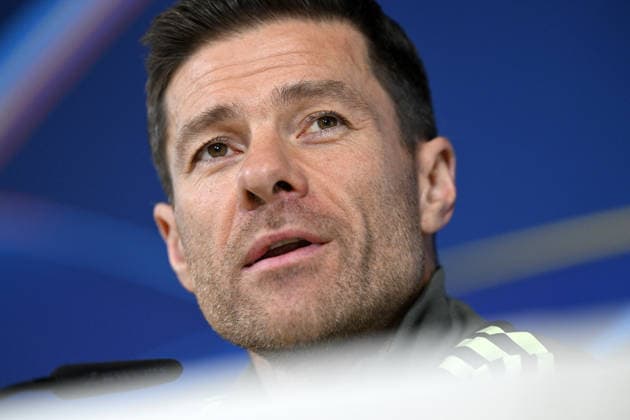 Ahead of Real Madrid v Manchester City - UEFA Champions League MADRID, SPAIN - DECEMBER 9: Head coach Xabi Alonso of Real Madrid gives a press conference, PK, Pressekonferenz with the attendance of his player Aurelien Tchouameni (not seen) ahead of UEFA Champions League week 6 football match against Manchester City at Valdebebas training grounds in Madrid, Spain on December 9, 2025. Burak Akbulut Anadolu Madrid Spain. Editorial use only. Please get in touch for any other usage.  Copyright: x2025xAnadoluxBurakxAkbulutx