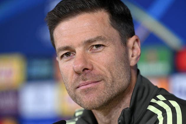 Ahead of Real Madrid v Manchester City - UEFA Champions League MADRID, SPAIN - DECEMBER 9: Head coach Xabi Alonso of Real Madrid gives a press conference, PK, Pressekonferenz with the attendance of his player Aurelien Tchouameni (not seen) ahead of UEFA Champions League week 6 football match against Manchester City at Valdebebas training grounds in Madrid, Spain on December 9, 2025. Burak Akbulut Anadolu Madrid Spain. Editorial use only. Please get in touch for any other usage.  Copyright: x2025xAnadoluxBurakxAkbulutx