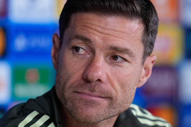 December 9, 2025, Valdebebas, Madrid, Spain: Xabi Alonso, head coach of Real Madrid, attends his press conference, PK, Pressekonferenz prior to their UEFA Champions League 2025 26 match against Manchester City at Ciudad Deportiva Real Madrid on December 09, 2025, in Valdebebas, Madrid, Spain. Valdebebas Spain - ZUMAa181 20251209_zaa_a181_020 Copyright: xDennisxAgyemanx