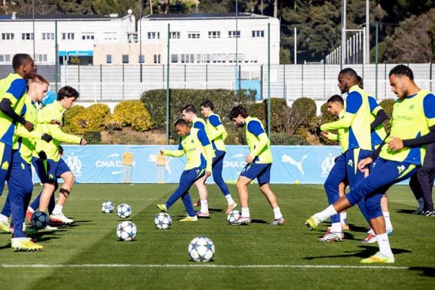 Football, CL, Olympique Marseille, Training