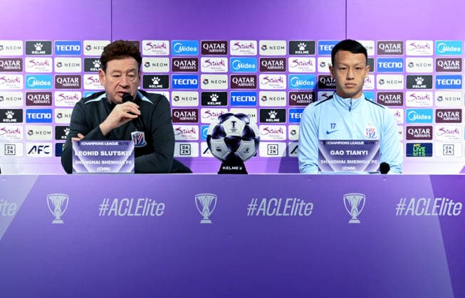 Football, AFC CL, Shanghai Shenua Press Conference