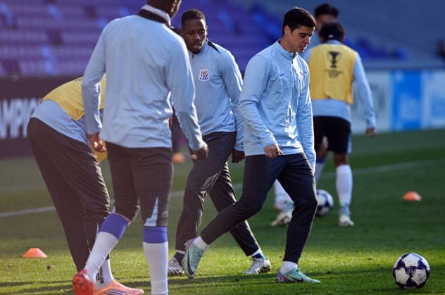 HIROSHIMA, JAPAN - DECEMBER 09: Joao Teixeira of Shanghai Shenhua attends a training session ahead of the 2025 26 AFC Champions League Elite 6th round match between Shanghai Shenhua and Sanfrecce Hiroshima on December 9, 2025 in Hiroshima, Japan.  Copyright: xZhangxHaohaox 111608715940