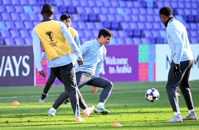 HIROSHIMA, JAPAN - DECEMBER 09: Joao Teixeira of Shanghai Shenhua attends a training session ahead of the 2025 26 AFC Champions League Elite 6th round match between Shanghai Shenhua and Sanfrecce Hiroshima on December 9, 2025 in Hiroshima, Japan.  Copyright: xZhangxHaohaox 111608715943