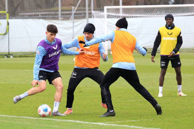 DEU, DFL, 2 FBL Hertha BSC, Training, 09 12 2025, Sportforum, Berlin, DEU, DFL, 2 FBL Hertha BSC, Training, im Bild Nachwuchs DFL regulations prohibit any use of Photographs as image sequences and or quasi video nordphotoxGmbHx xEngler nph00076