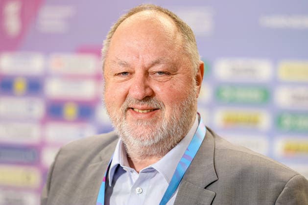 09 12 2025, Handball World Championship Women, quarter-finals, Germany Brazil, 27th IHF Women s Handball World Championship, Westfalenhalle Dortmund DHB President Andreas Michelmann North Rhine-Westphalia Germany