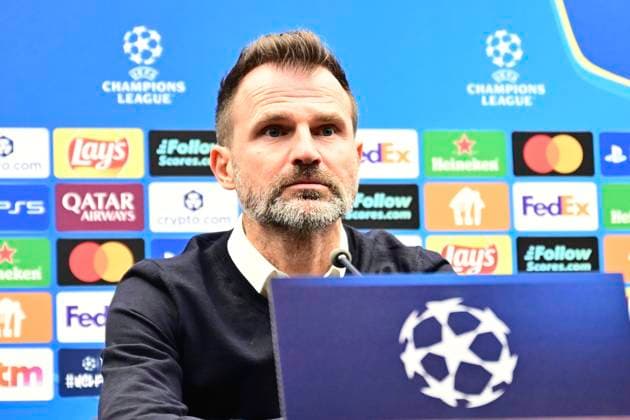 Club Brugge v Arsenal - UEFA Champions League Media Activities 09 12 2025 BRUGGE, BELGIUM - DECEMBER 09 : Leko Ivan head coach of Club Brugge talking to the press during a press conference, PK, Pressekonferenz ahead of the UEFA Champions League 2025 26 League Phase MD6 match between Club Brugge and Arsenal on December 9, 2025 in Brugge, Belgium, 09 12 2025 Brugge Belgium  Copyright: xPeterxDexVoechtx