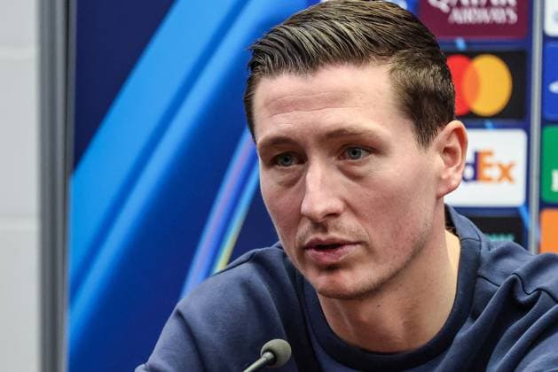 Club s Hans Vanaken pictured during a press conference, PK, Pressekonferenz of Belgian soccer team Club Brugge KV, on Tuesday 09 December 2025 in Brugge. The team is preparing for tomorrow s game against English Arsenal F.C., on day six of the League phase of the UEFA Champions League tournament. BRUNOxFAHY  x147679910x