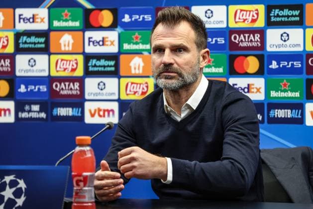Club s head coach Ivan Leko pictured during a press conference, PK, Pressekonferenz of Belgian soccer team Club Brugge KV, on Tuesday 09 December 2025 in Brugge. The team is preparing for tomorrow s game against English Arsenal F.C., on day six of the League phase of the UEFA Champions League tournament. BRUNOxFAHY  x147680388x