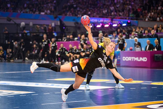 DORTMUND, GERMANY - 9 DECEMBER, 2025: Antje Doll - Women s Handball World Championship, WM, Weltmeisterschaft 2025 Germany vs Brazil at Westfallenhalle.  Copyright: xVitaliixKliuievx